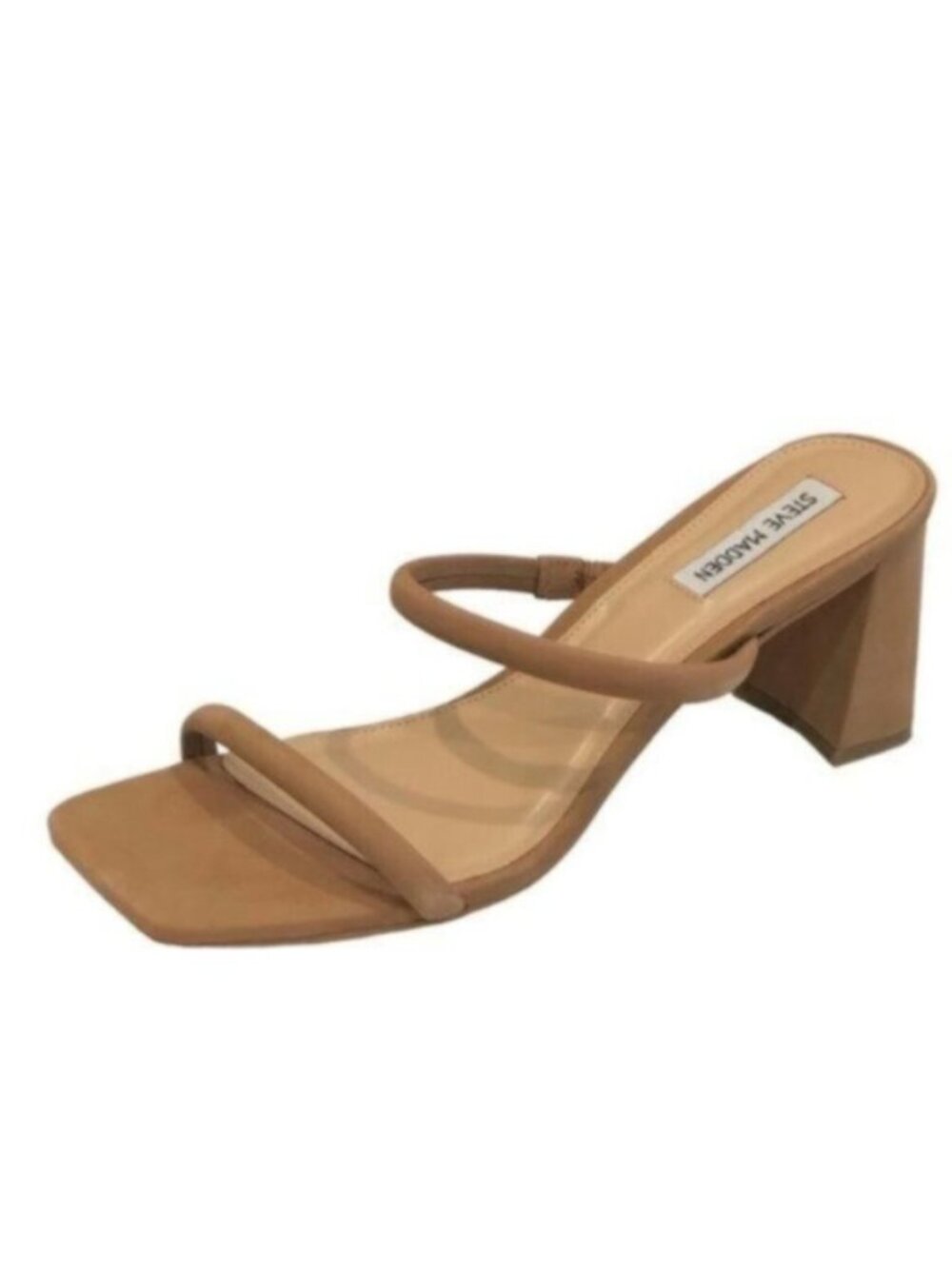 NEW Steve Madden Tan Double Band Strappy Dressy Sandals 9
